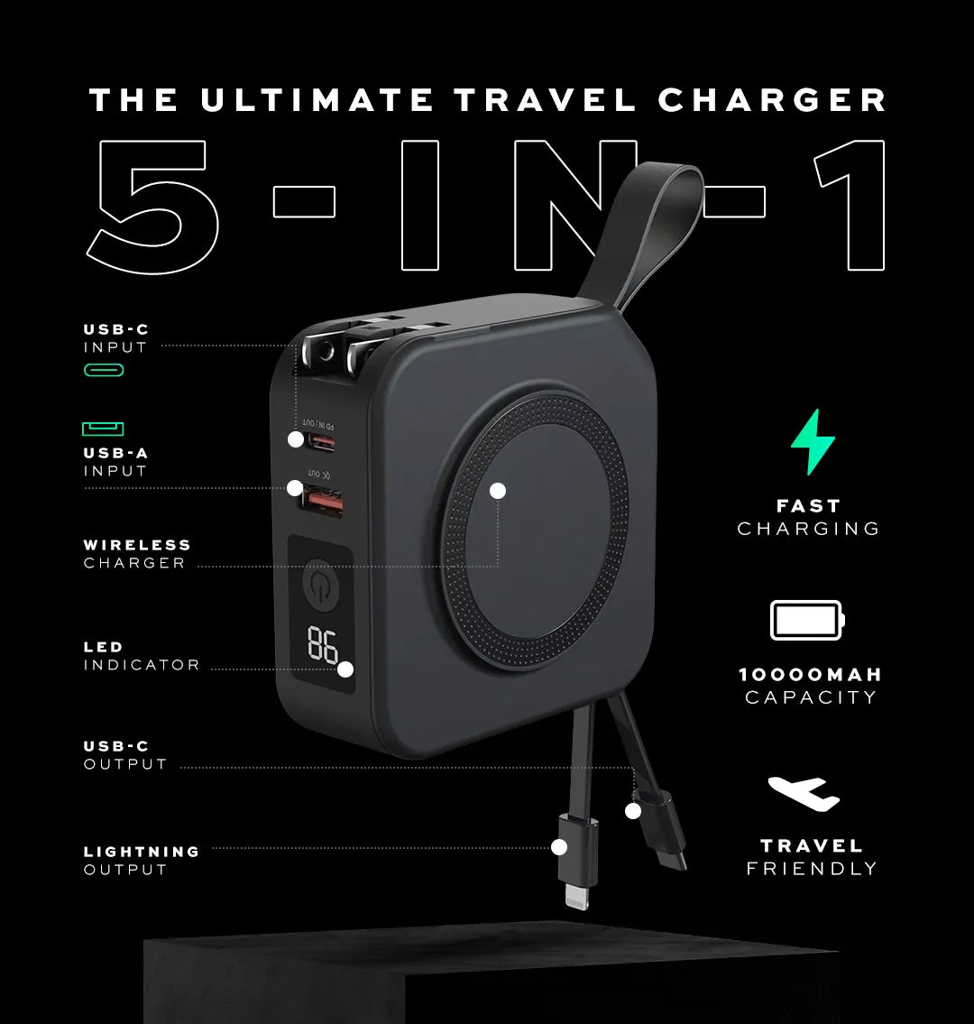 TTM® SmartCharge 5-in-1 Power Bank